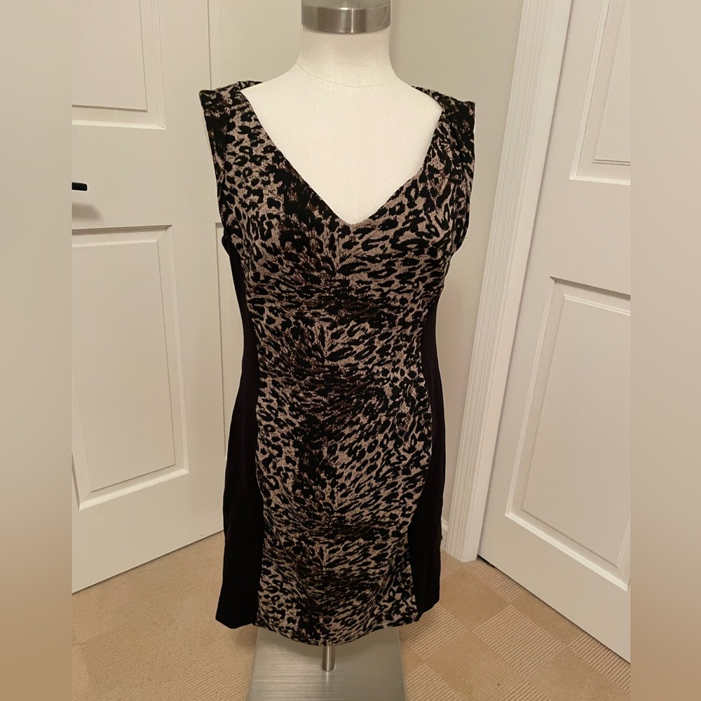 Victor Alfaro dress, size large, cheetah print design
